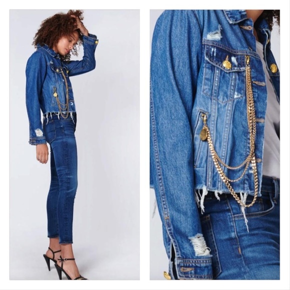 veronica beard cara denim jacket